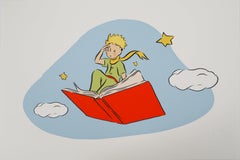 Le Petit Prince rêve de livres - Lithographie