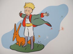 Il Piccolo Principe e la sua amica volpe - Litografia