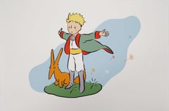 Il Piccolo Principe e la sua amica volpe - Litografia