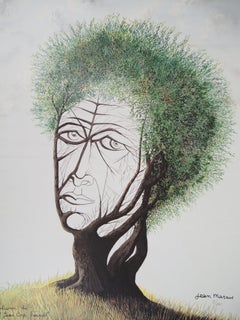 The Olive Tree of Saint-Jean-Cap-Ferrat, Signed Lithograph