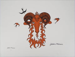 Zodiac, Aries - Signed Lithograph