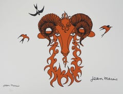Zodiac, Aries - Signed Lithograph