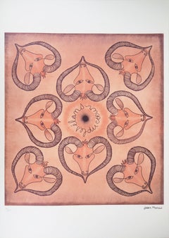 Sternzeichen: Widder, „Die Launen des Herzens“, signierte Lithografie