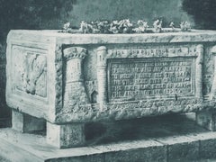 Marie’s Roman Bath (bronze green), Engraving
