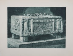 Marie’s Roman Bath (bronze green), Engraving