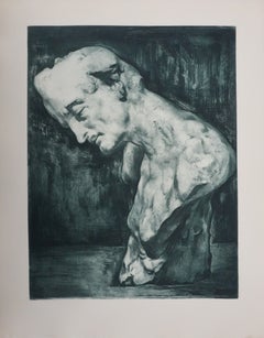 Edgar Allan Poe (bronze green), Engraving