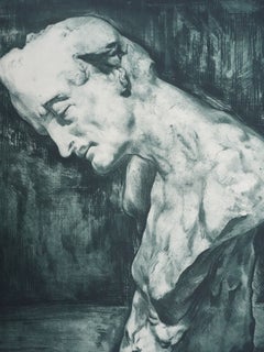 Edgar Allan Poe (bronze green), Engraving