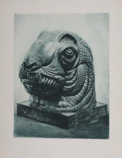 Totem  (verde bronzo), Incisione