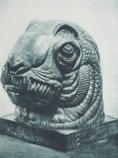 Totem  (verde bronzo), Incisione