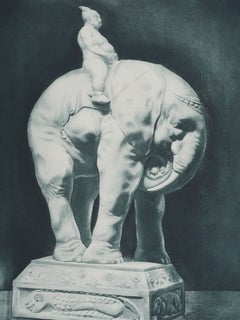 «Ploutocracia» (verde bronce), grabado