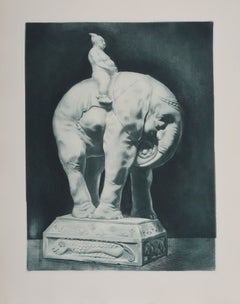 «Ploutocracia» (verde bronce), grabado