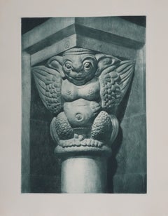 Zierbaldachin (bronzegrün), Gravur