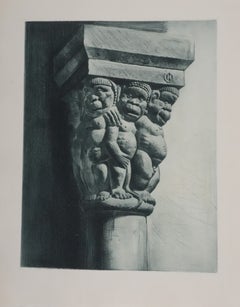 Monos (verde bronce), grabado