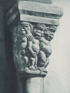 Monos (verde bronce), grabado