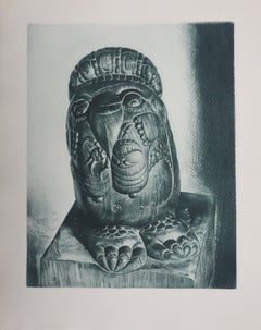 Hoot-Toot the Owls (bronze green), Engraving