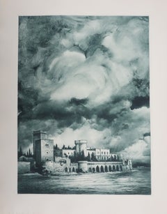 Das Schloss (bronzefarben), Radierung