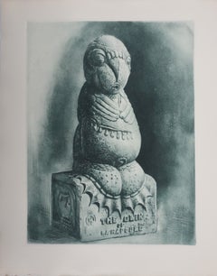 The Glik of La Napoule (bronze green), Engraving