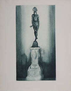 The Thinker (bronze green), Engraving