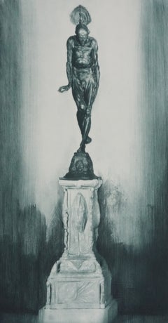 The Thinker (bronze green), Engraving