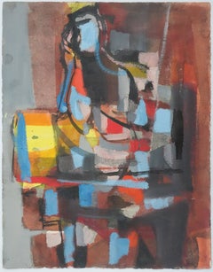 The Thinker - Original Gouache on paper