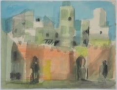 Les remparts – Aquarelle originale sur papier