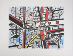 The Builders Greeted - Signed Lithograph