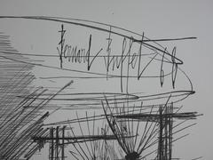 Radar Station - Lithograph on vellum - 1968