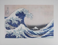 HOKUSAI : Under the Great Wave - Lithograph on Arches Vellum /250