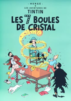 TINTIN : Les Sept Boules de cristal -  Impression officielle (Musée de Tintin)