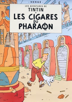 TINTIN : Les Cigares du Pharaon -  Impression officielle (Musée de Tintin)