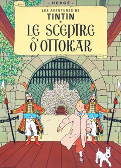 TINTIN : King's Ottokar Sceptre - Official print (Tintin Museum)