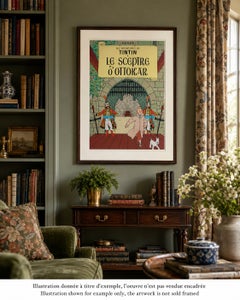TINTIN : King's Ottokar Sceptre - Official print (Tintin Museum)
