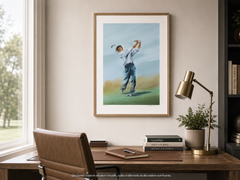 GOLF : The Swing - Original Lithograph, HANDSIGNED & Ltd /600