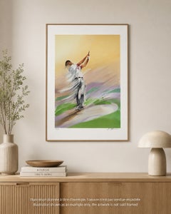 GOLF : The Swing - Original Lithograph, HANDSIGNED & Ltd /600
