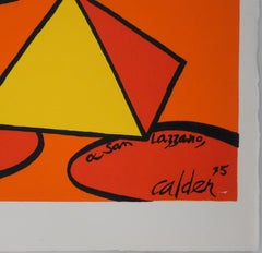 Pyramides et cercles - Lithographie originale avec signature imprimée (Maeght)