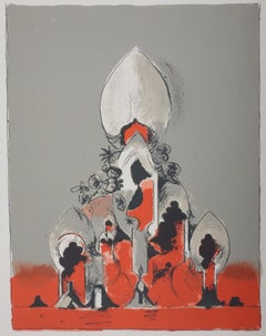 Catedral surrealista - Litografía original (Mourlot)