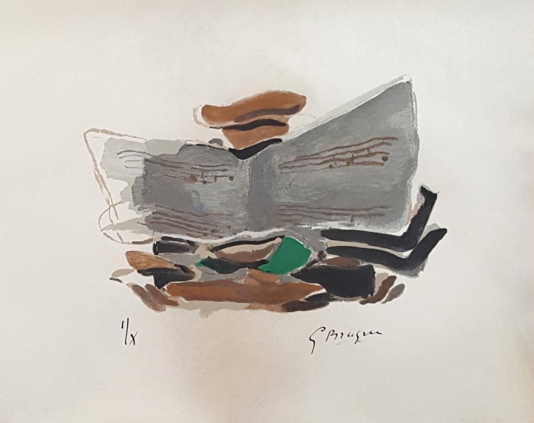 Georges Braque Still-Life Print - Composition - Original Woodcut Handsigned - 10 copies