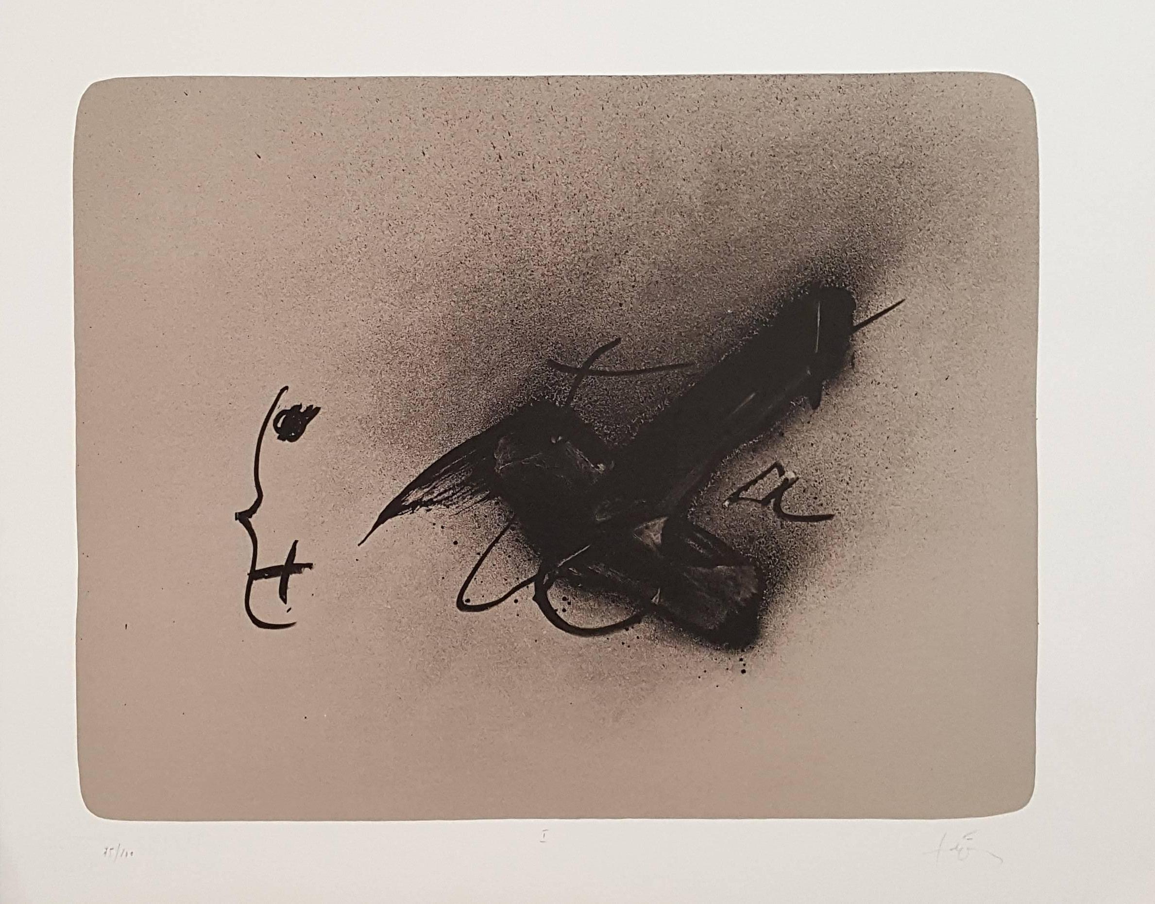 Antoni Tàpies Abstract Print - Erinnerungen – Original Lithograph Handsigned