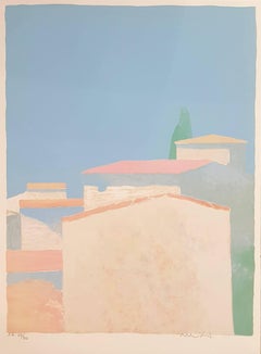 Provencal Village - Original Lithograph Handsigned