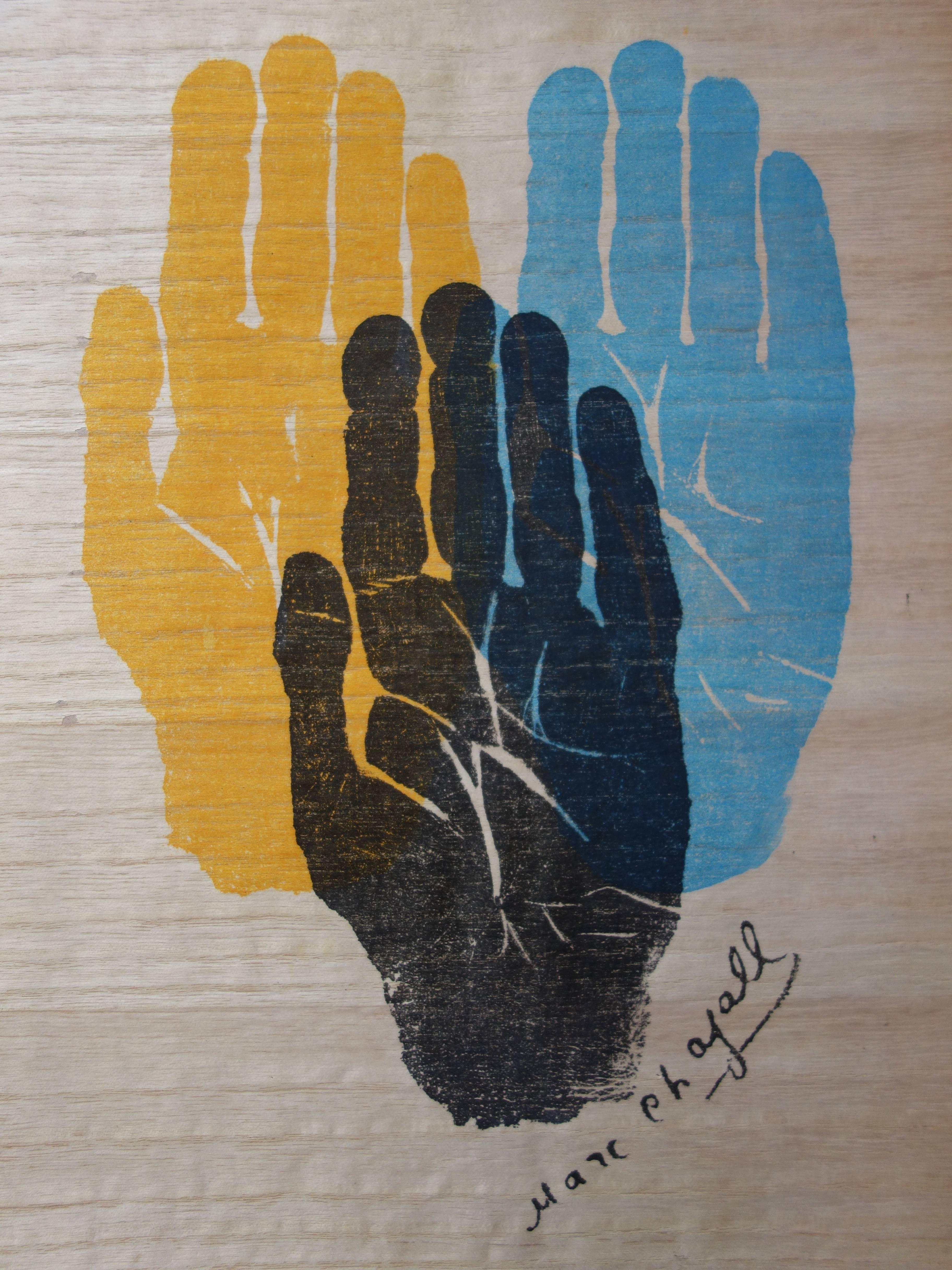 Hand of the Artist - Original lithograph - 1962 - Print by Marc Chagall