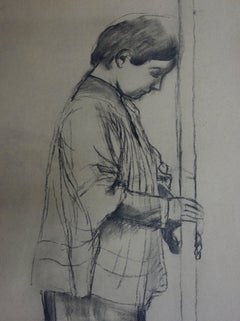 Praying Pilgrim - Original lithograph
