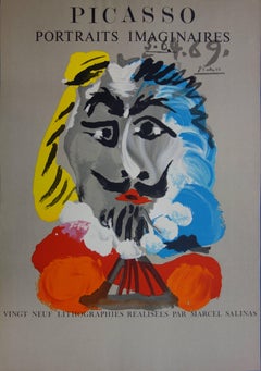 Portraits imaginaires : Le Musketeer - Lithographie - 1971