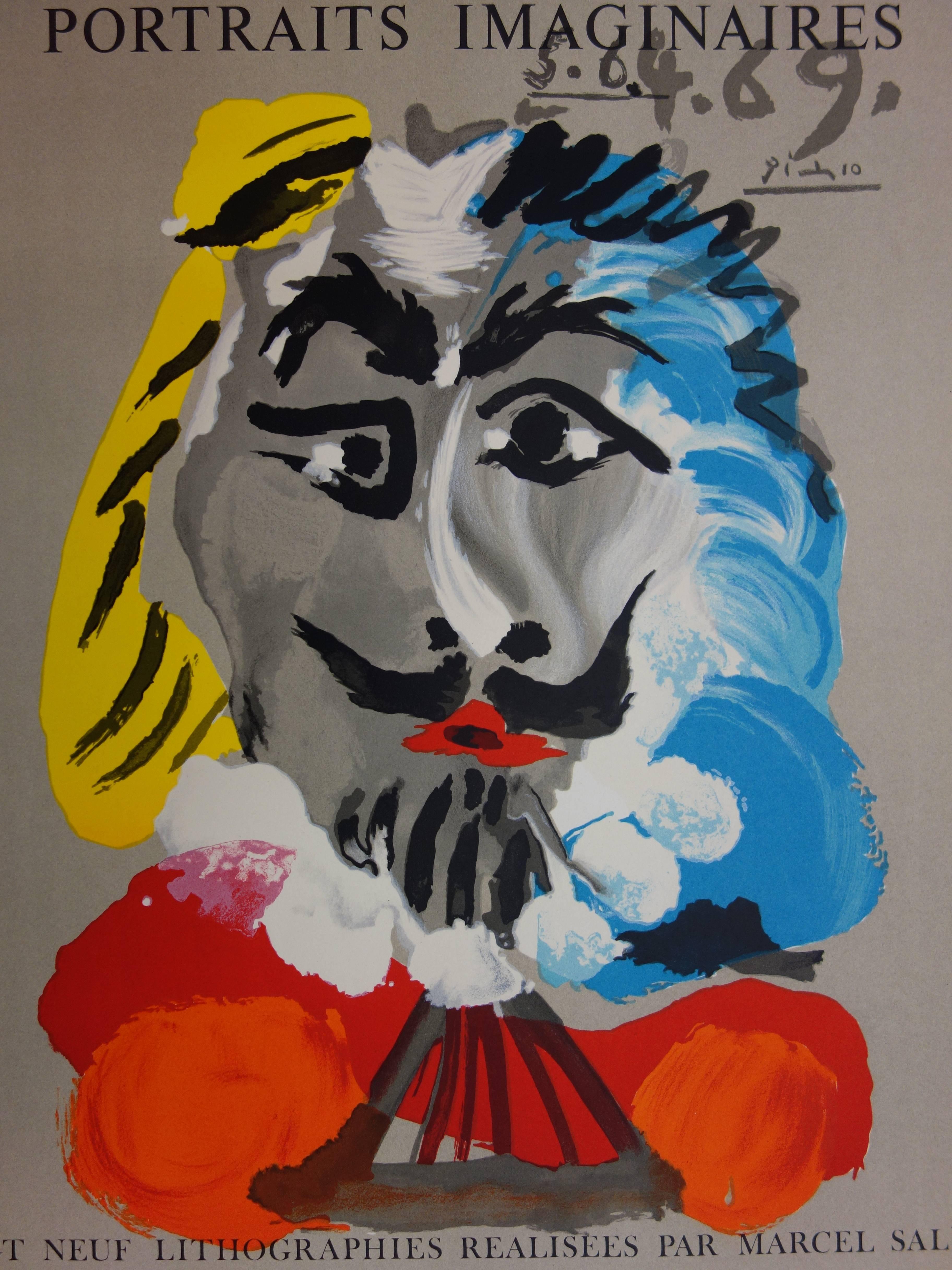 Portraits imaginaires : Le Musketeer - Lithographie - 1971 - Cubisme Print par (after) Pablo Picasso