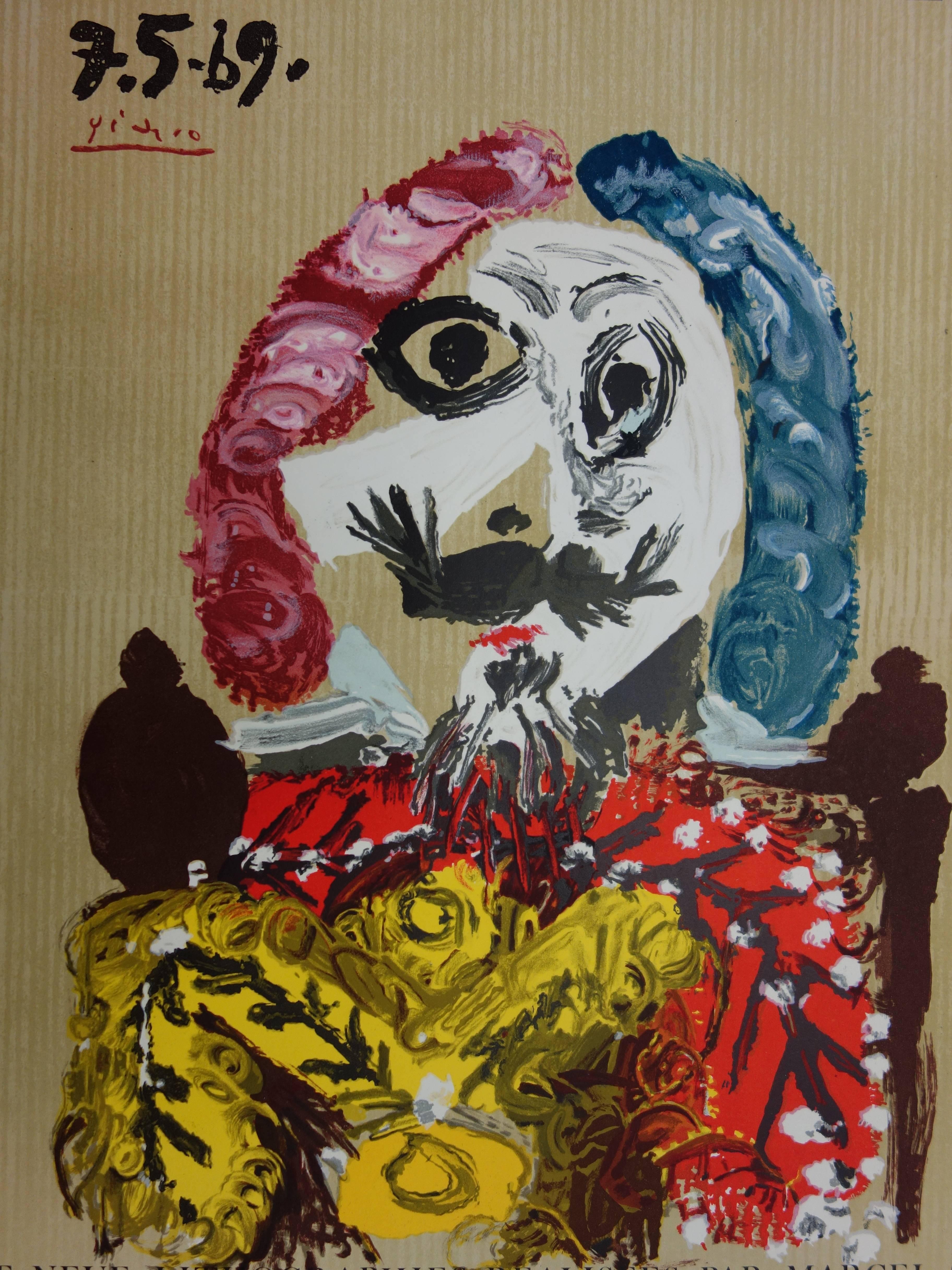 Imaginary Portraits : Elegant Rich Man - Lithograph - 1971 - Cubist Print by (after) Pablo Picasso