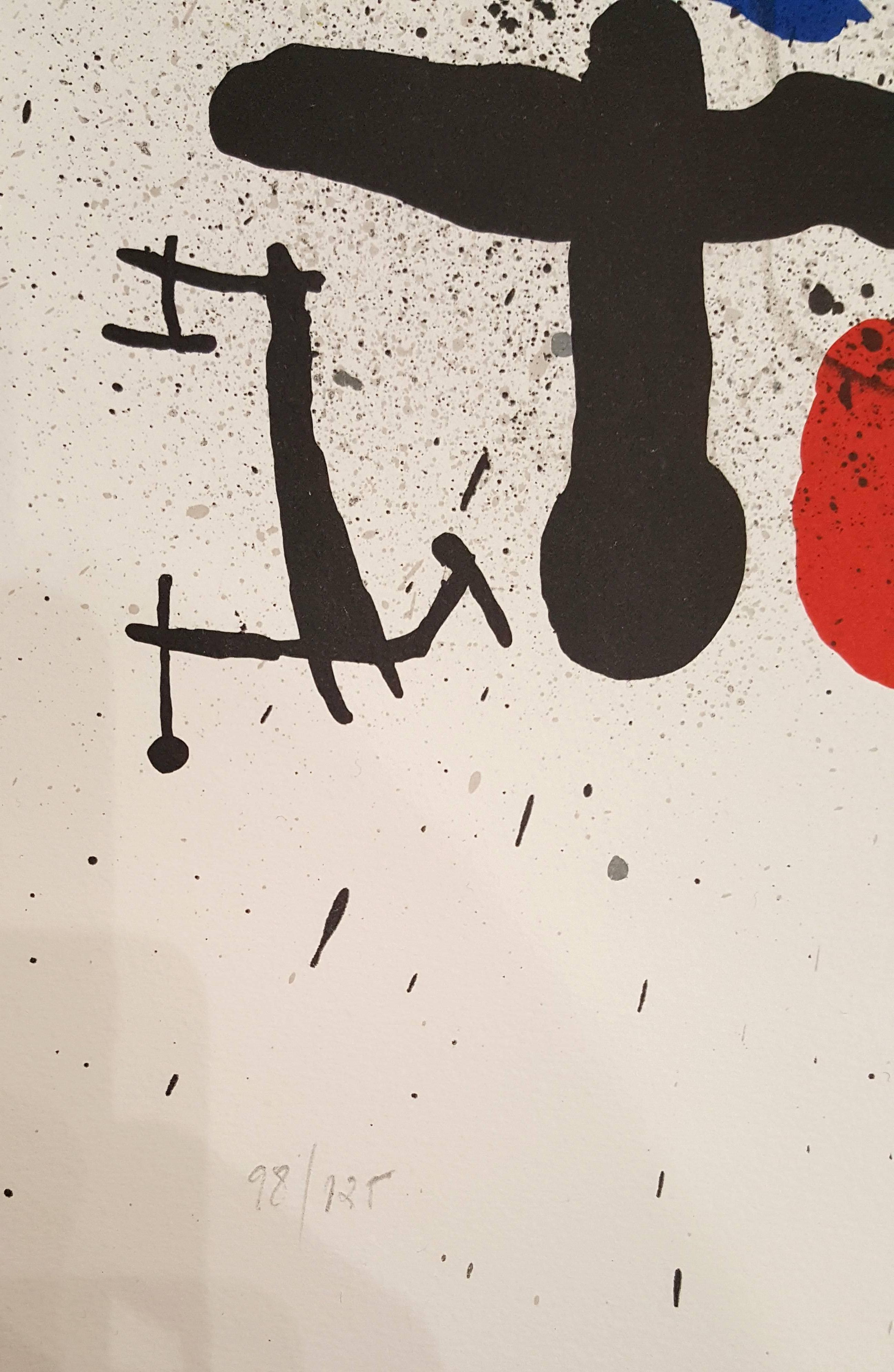 Liberty of Liberties - Original Lithograph Handsigned and Numbered - Abstract Print by Joan Miró