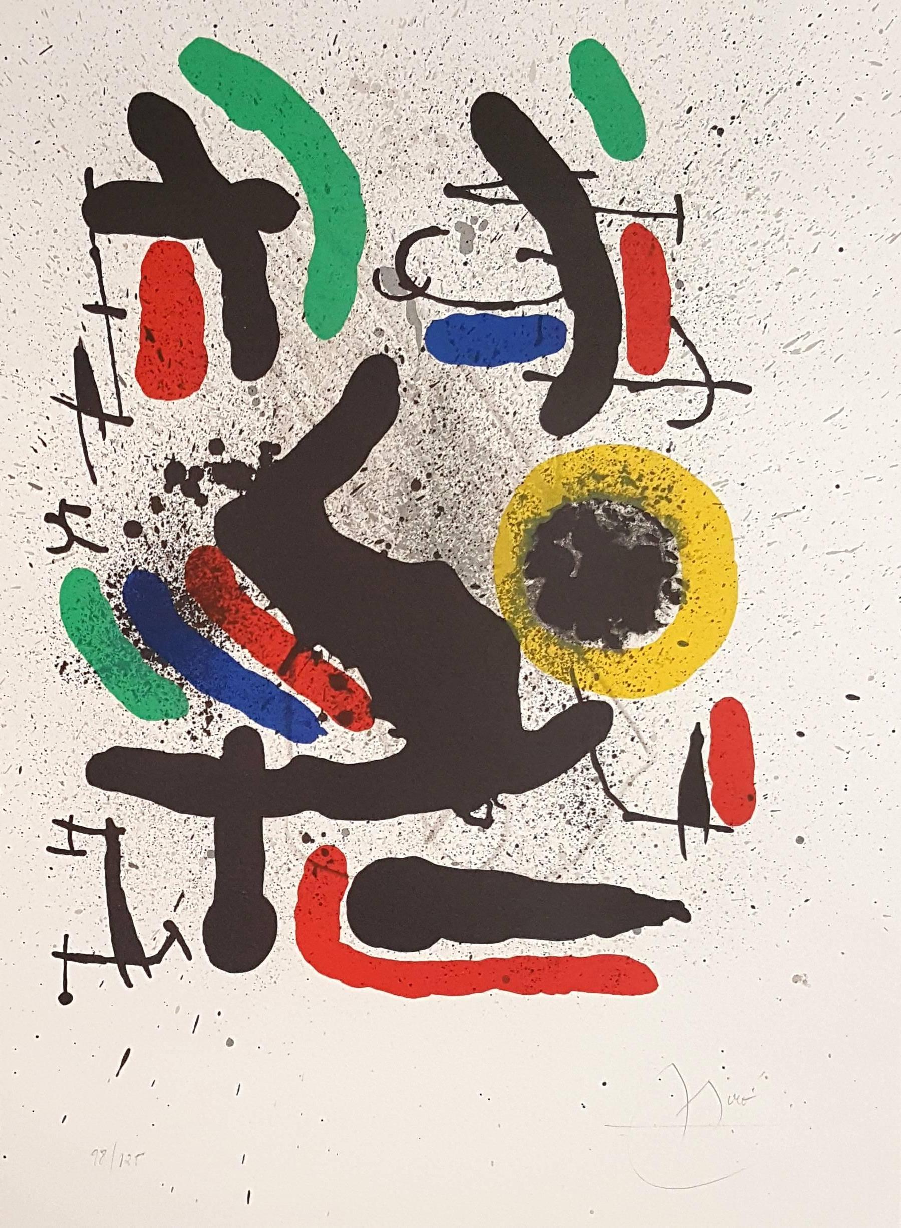 Joan Miró Abstract Print - Liberty of Liberties - Original Lithograph Handsigned and Numbered