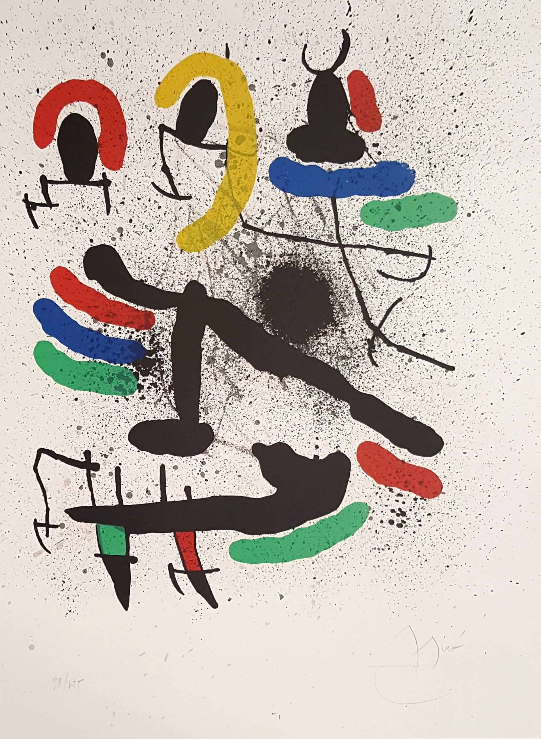 Joan Miró Abstract Print - Liberty of Liberties - Original Lithograph Handsigned and Numbered