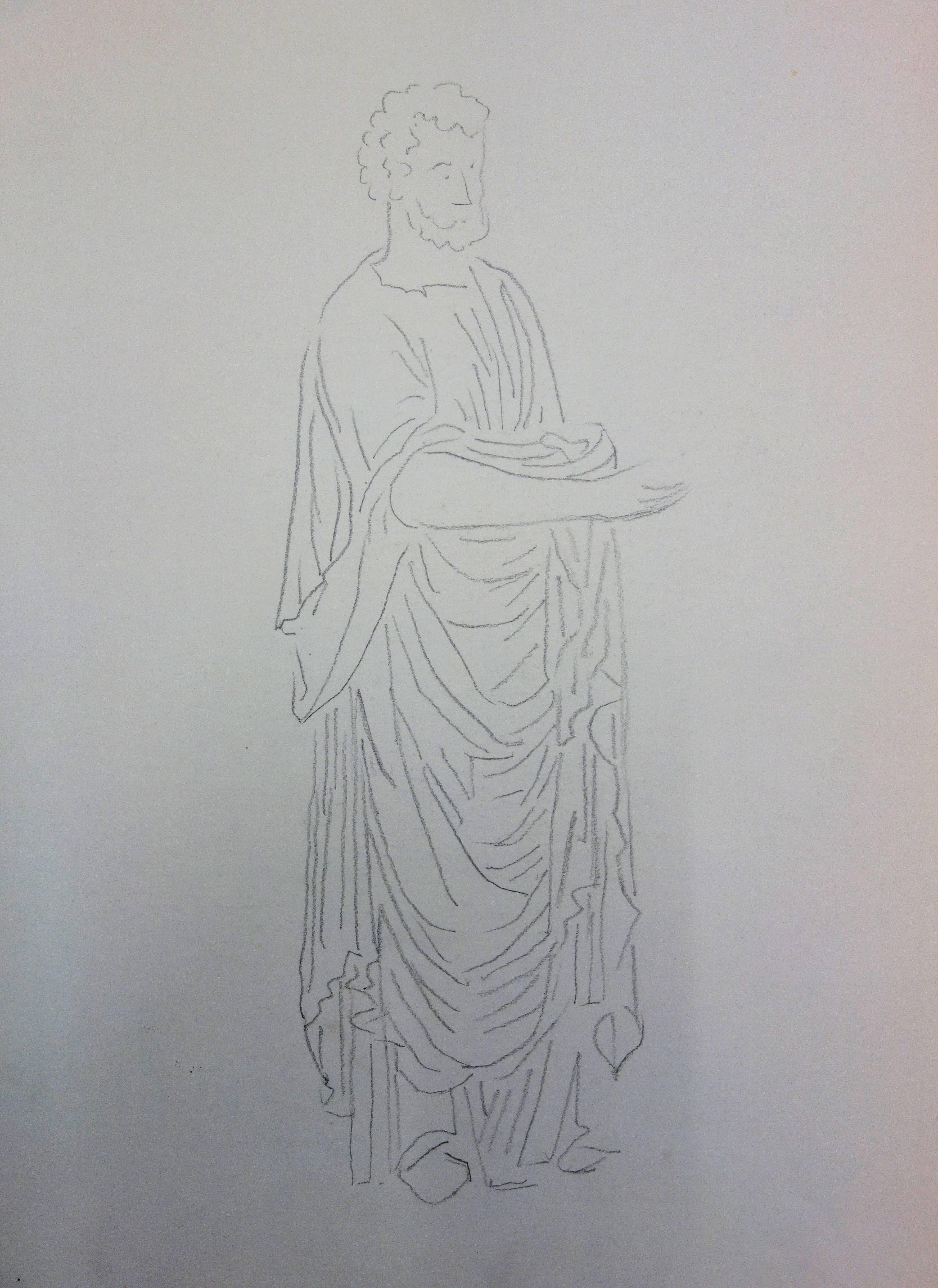 roman man drawing