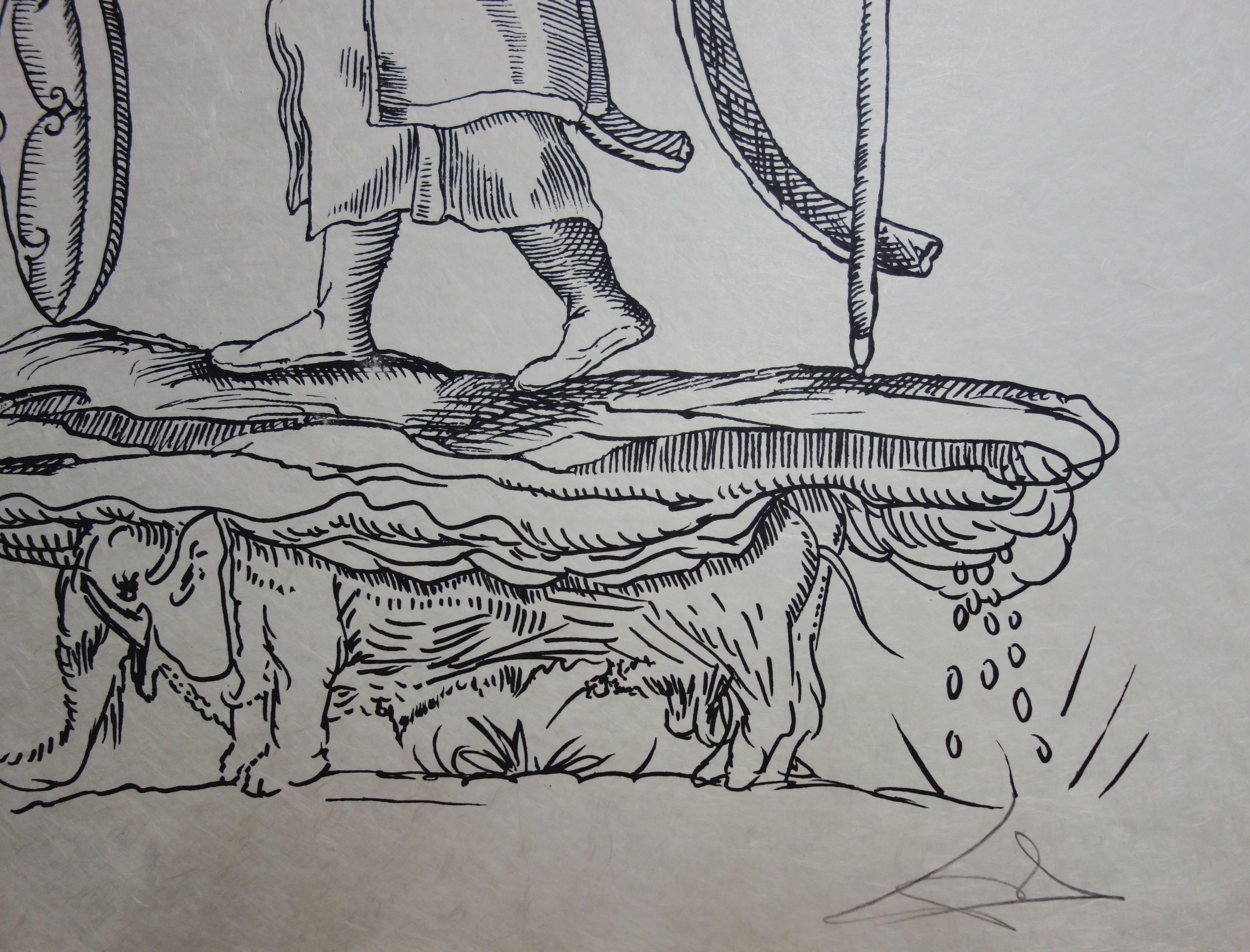 Pantagruel : Plate 8 - The Elephant Man - Original handsigned lithograph 1