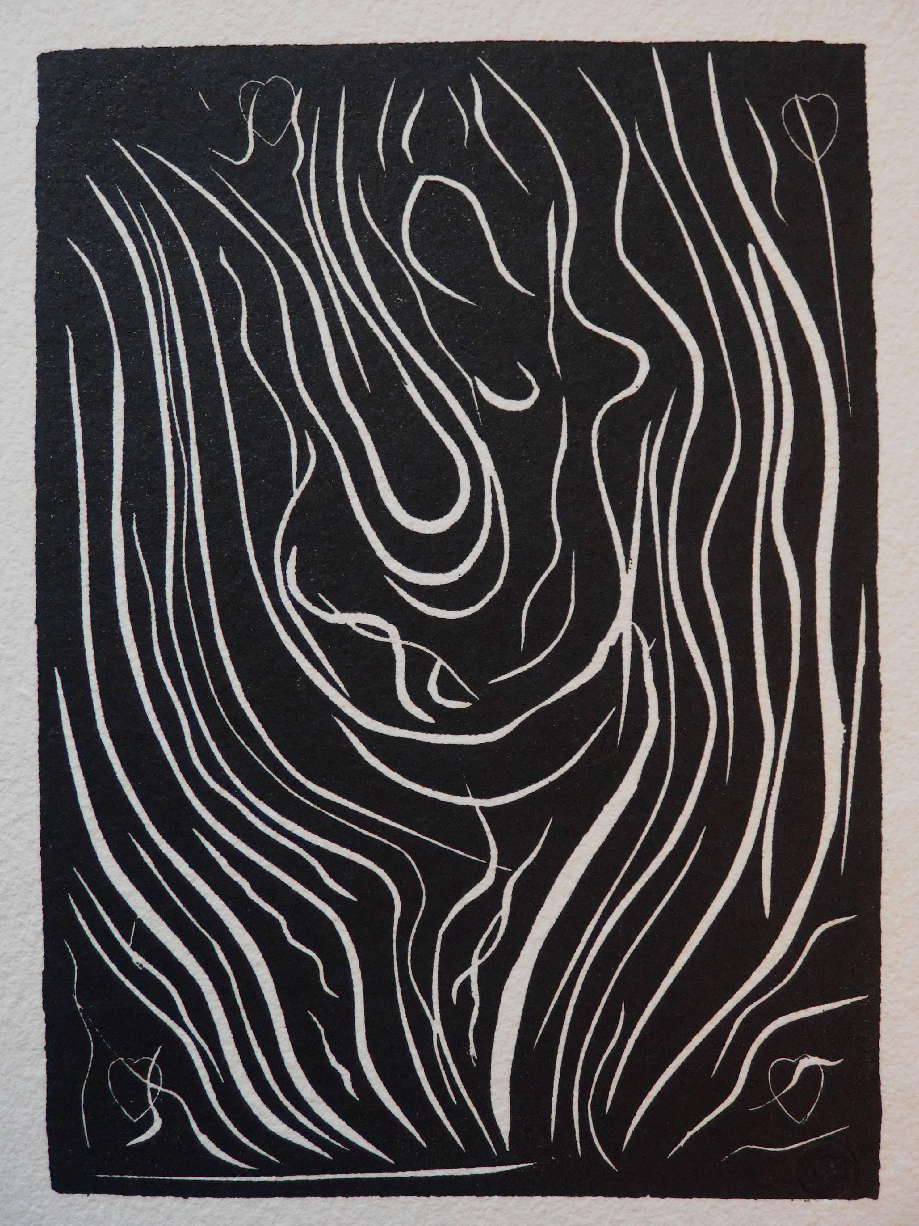 Henri Matisse Figurative Print - Dancer - Original linocut - Signed with the artist blind stamp - 1943